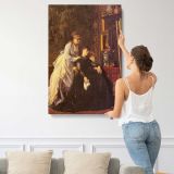 Memories Interior Scene canvas print, displayed on a wall