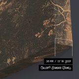 Woodland Landscape canvas print, canvas edge detail