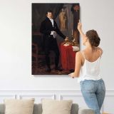 Baron Charles Louis de Keverberg de Kessel canvas print, displayed on a wall
