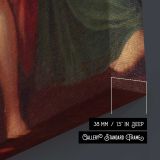 Paris and Helen canvas print, canvas edge detail
