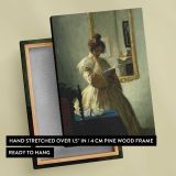 The Letter canvas print, front and back view