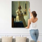The Letter canvas print, displayed on a wall