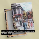 Trafalgar Square London canvas print, front and back view