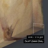Standing Figure Study of Cathleen by Aaron Coberly canvas print, canvas edge detail