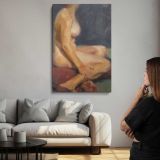 Seated Figure Study by Aaron Coberly canvas print, room display