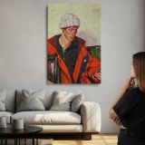 Ishan with a Phone by Aaron Coberly canvas print, room display