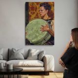 Suitcase in My Hand by Aaron Coberly canvas print, room display