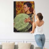 Suitcase in My Hand by Aaron Coberly canvas print, displayed on a wall