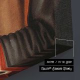 The Bagpiper by Abraham Bloemaert canvas print, canvas edge detail