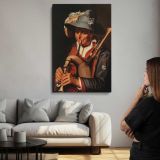 The Bagpiper by Abraham Bloemaert canvas print, room display