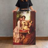 Doubtful Fortune by Abraham Solomon canvas print, held for scale