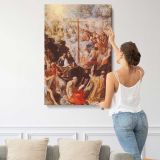 Glorification Of The Cross by Adam Elsheimer canvas print, displayed on a wall