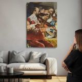 Baptism of the Conde detail by Adolphe Alexandre Lesrel canvas print, room display