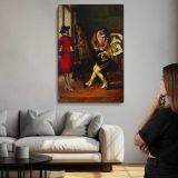 Les Critiques 1891 by Adolphe Alexandre Lesrel canvas print, room display