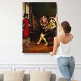 Les Critiques 1891 by Adolphe Alexandre Lesrel canvas print, displayed on a wall