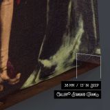 The Trophy by Adolphe Alexandre Lesrel canvas print, canvas edge detail