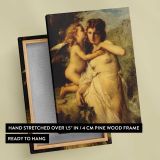 Les Secrets De L%20Amour by Adolphe Jourdan canvas print, front and back view