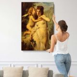 Les Secrets De L%20Amour by Adolphe Jourdan canvas print, displayed on a wall