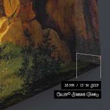 Genoveva In The Forest Seclusion by Adrian Ludwig Richter canvas print, canvas edge detail