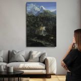 The Watzman by Adrian Ludwig Richter canvas print, room display