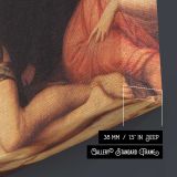 Deposition by Agnolo Bronzino canvas print, canvas edge detail
