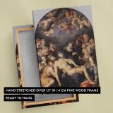 Deposition of Christ by Agnolo Bronzino canvas print, front and back view