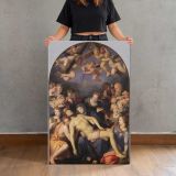 Deposition of Christ by Agnolo Bronzino canvas print, held for scale