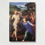 Noli me tangere by Agnolo Bronzino canvas print, front view