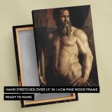 Portrait of Andrea Doria as Neptune by Agnolo Bronzino canvas print, front and back view