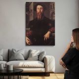 Portrait of Bartolomeo Panciatichi by Agnolo Bronzino canvas print, room display