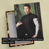 Portrait of Ludovico Capponi by Agnolo Bronzino canvas print, front and back view