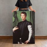 Portrait of Ludovico Capponi by Agnolo Bronzino canvas print, held for scale