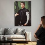 Portrait of Ludovico Capponi by Agnolo Bronzino canvas print, room display