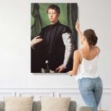 Portrait of Ludovico Capponi by Agnolo Bronzino canvas print, displayed on a wall