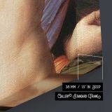 Venus Cupide and the Time detail by Agnolo Bronzino canvas print, canvas edge detail