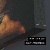 John the Baptist EUR by Agnolo Bronzino canvas print, canvas edge detail