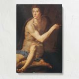 John the Baptist EUR by Agnolo Bronzino canvas print, front view