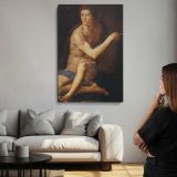 John the Baptist EUR by Agnolo Bronzino canvas print, room display