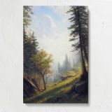 Among the Bernese Alps by Albert Bierstadt canvas print, front view
