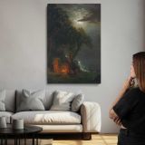 Campfire Site Yosemite by Albert Bierstadt canvas print, room display