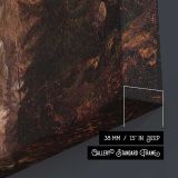Canadian Rockies Asulkan Glacier by Albert Bierstadt canvas print, canvas edge detail