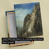 Cathedral Rocks A Yosemite View by Albert Bierstadt canvas print, front and back view