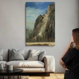 Cathedral Rocks A Yosemite View by Albert Bierstadt canvas print, room display