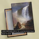 Falls of Niagara from Below by Albert Bierstadt canvas print, front and back view