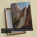 Liberty Cam Yosemite by Albert Bierstadt canvas print, front and back view