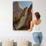 Liberty Cam Yosemite by Albert Bierstadt canvas print, displayed on a wall