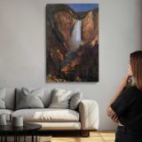 Lower Yellowstone Falls by Albert Bierstadt canvas print, room display