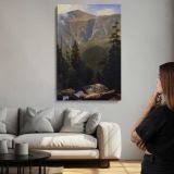 Mountainous Landscape by Albert Bierstadt canvas print, room display