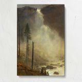 Nevada Falls by Albert Bierstadt canvas print, front view
