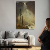 Nevada Falls by Albert Bierstadt canvas print, room display